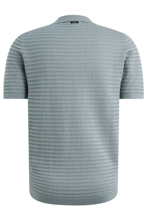 Vanguard blauwe heren polo | Achteraanzicht