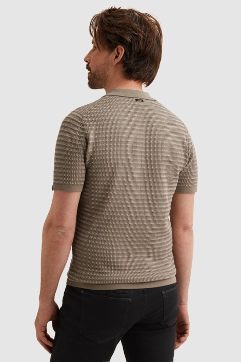 Vanguard groene heren polo | Model achteraanzicht