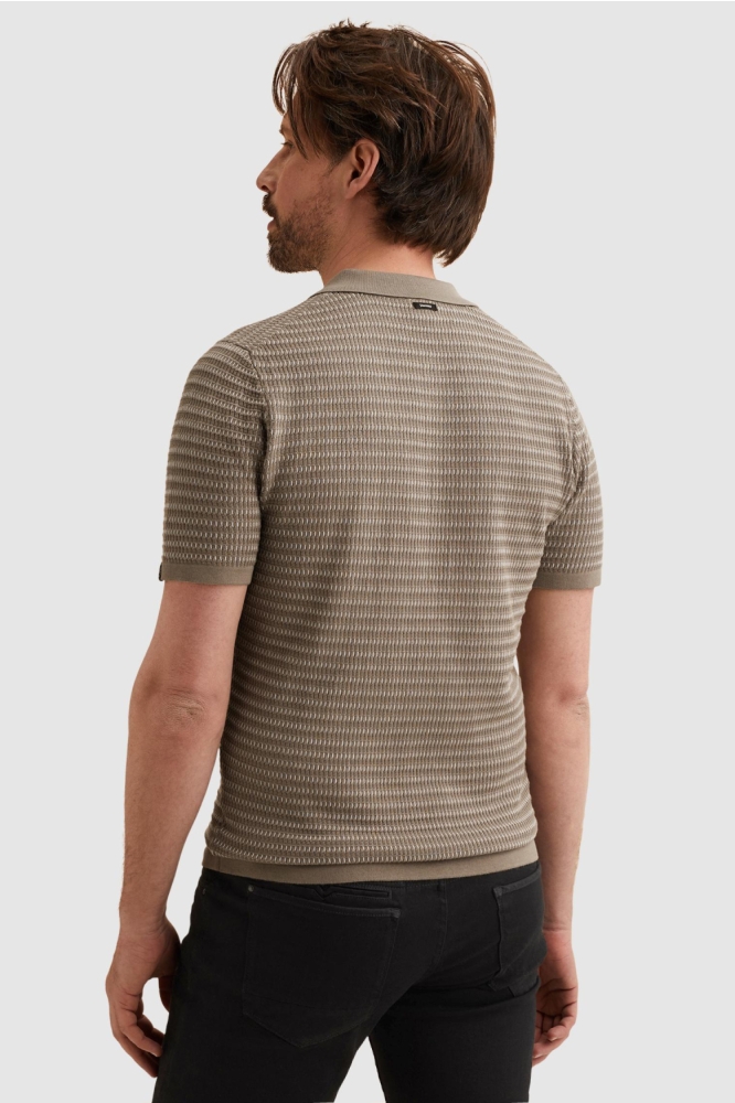 Vanguard groene heren polo | Model achteraanzicht