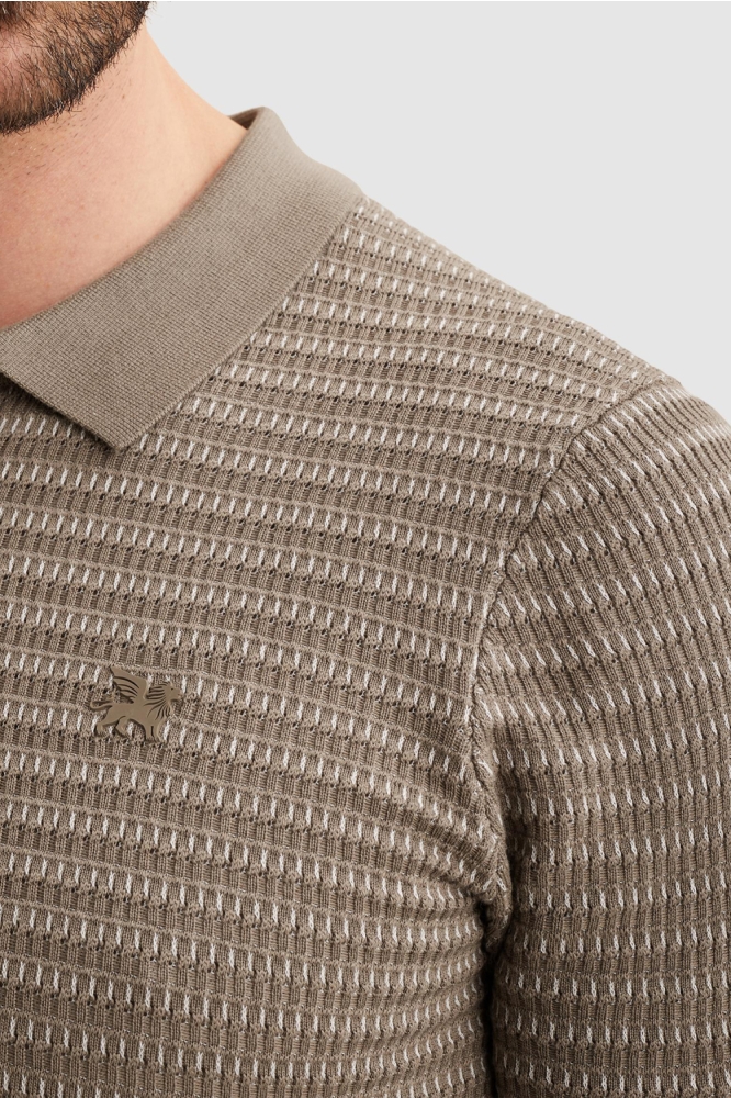 Vanguard groene heren polo | Close up