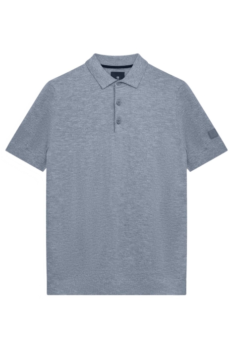 State of Art blauwe heren polo | Vooraanzicht