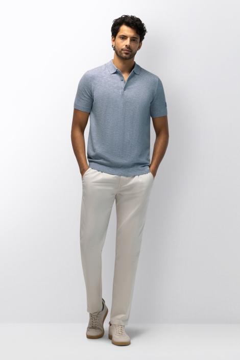 State of Art blauwe heren polo | Model