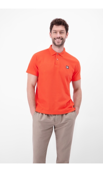 POLOSHIRT MET WAFELSTRUCTUUR 2633204 328