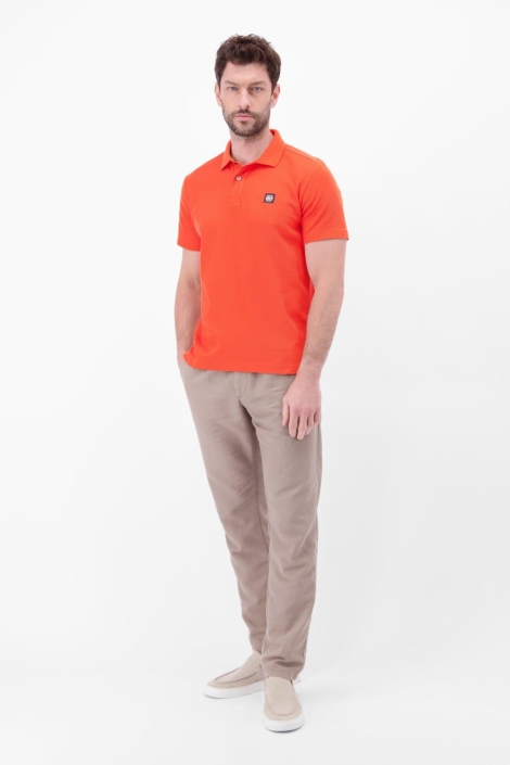 Lerros oranje heren polo | Model