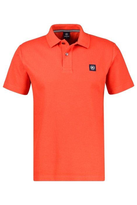 Lerros oranje heren polo | Vooraanzicht
