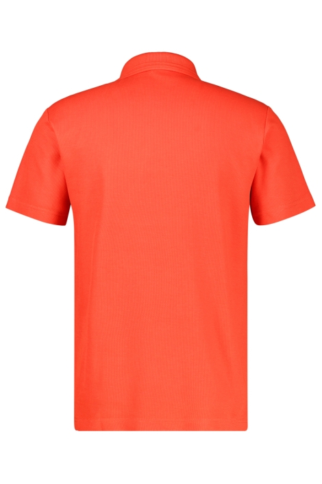 Lerros oranje heren polo | Achteraanzicht