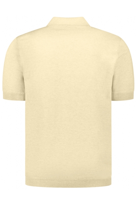 NO-EXCESS gele heren polo | Achteraanzicht