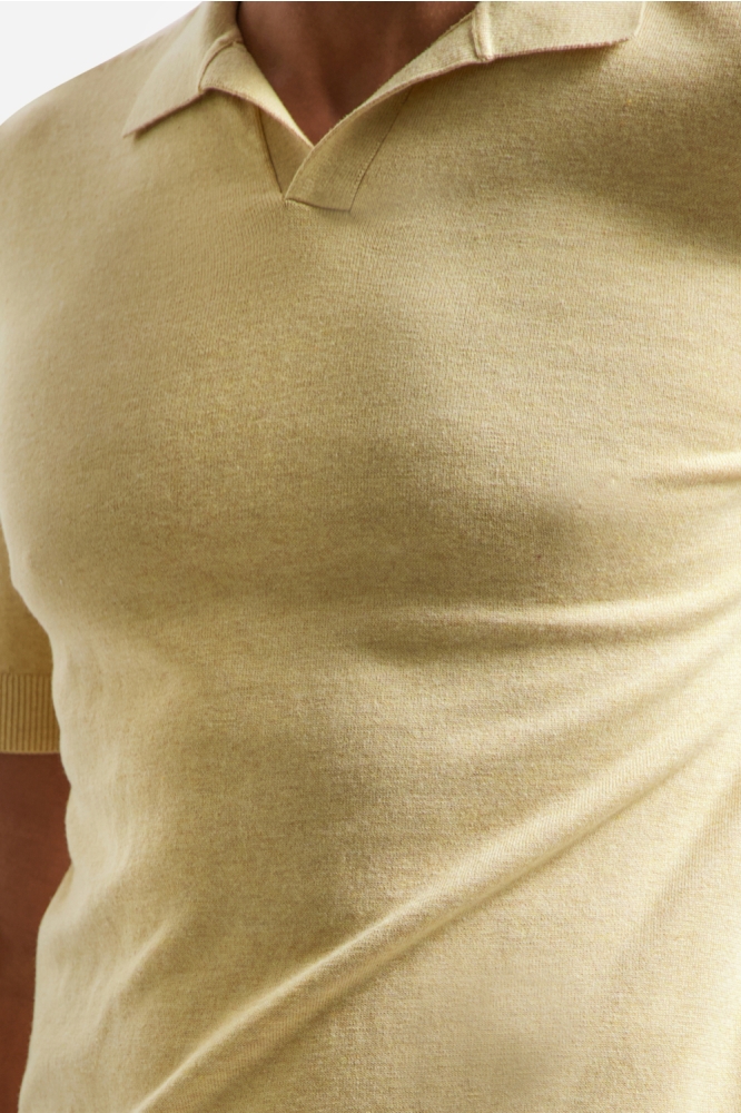 NO-EXCESS gele heren polo | Kleurstaal