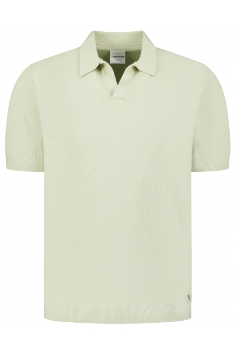 NO-EXCESS groene heren polo | Vooraanzicht