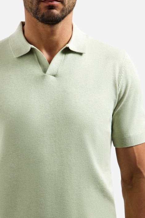NO-EXCESS groene heren polo | Kleurstaal
