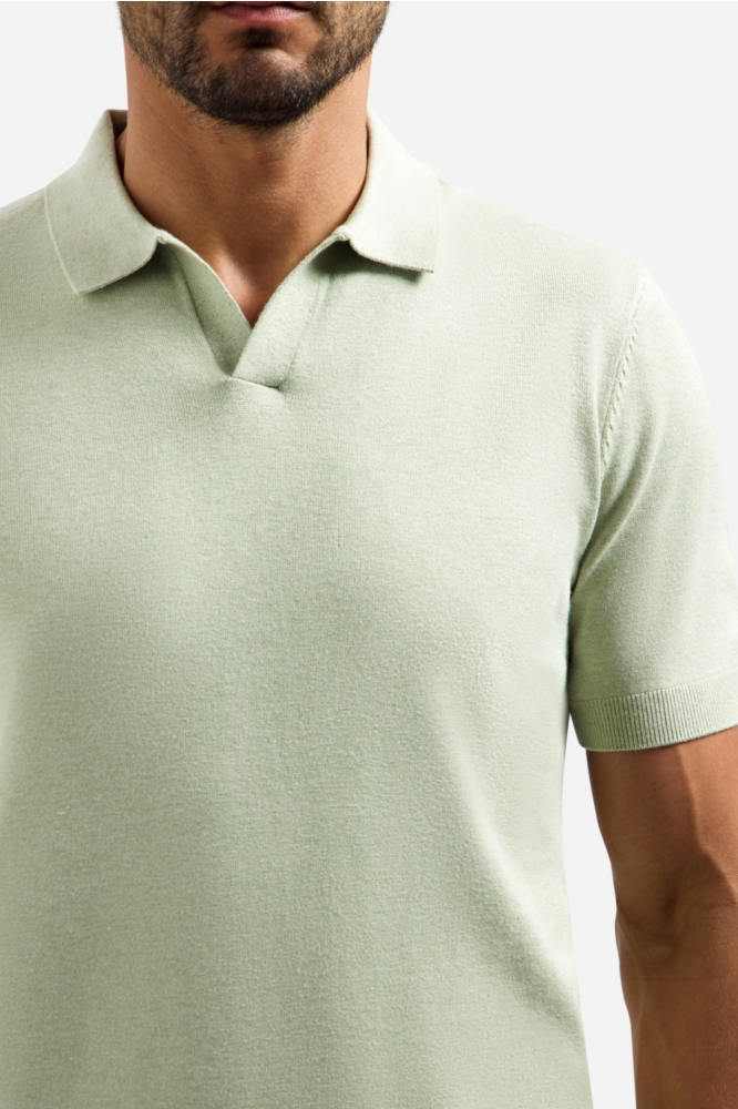 NO-EXCESS groene heren polo | Kleurstaal
