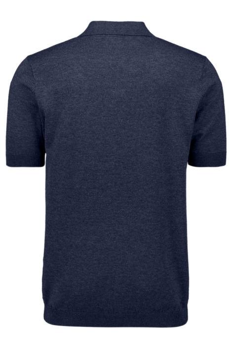 NO-EXCESS blauwe heren polo | Achteraanzicht