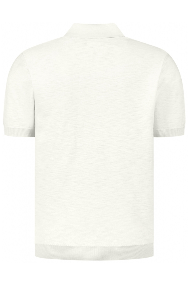 NO-EXCESS beige heren polo | Achteraanzicht