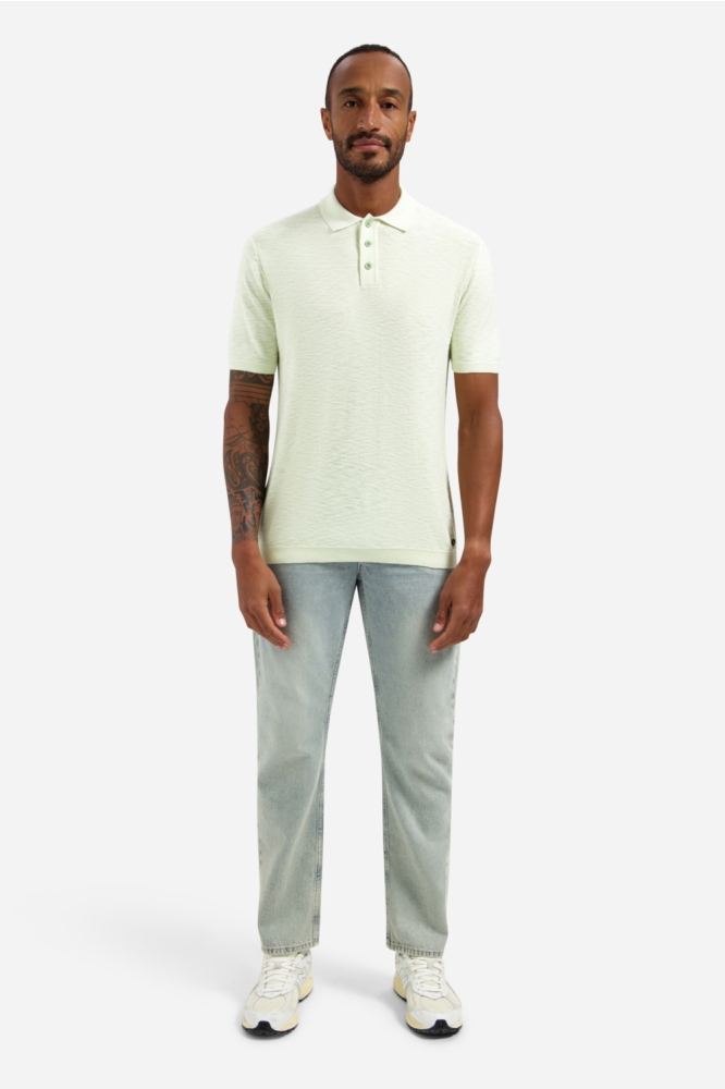 NO-EXCESS groene heren polo | Model