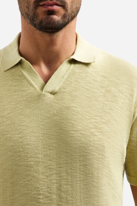 NO-EXCESS gele heren polo | Kleurstaal