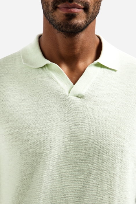NO-EXCESS groene heren polo | Kleurstaal