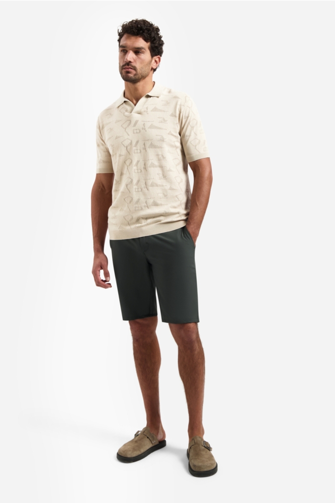 NO-EXCESS beige heren polo | Model