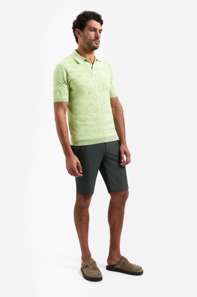 NO-EXCESS groene heren polo | Model