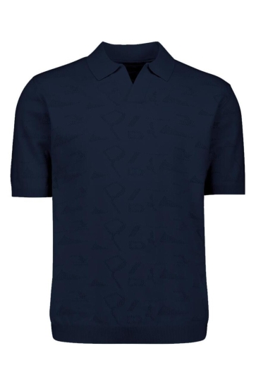 NO-EXCESS Polo GEBREIDE JACQUARD POLO 31240351 078 Night