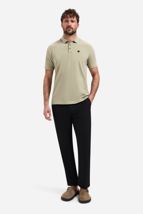 NO-EXCESS taupe heren polo | Model