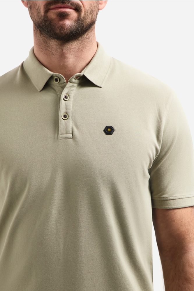NO-EXCESS taupe heren polo | Kleurstaal
