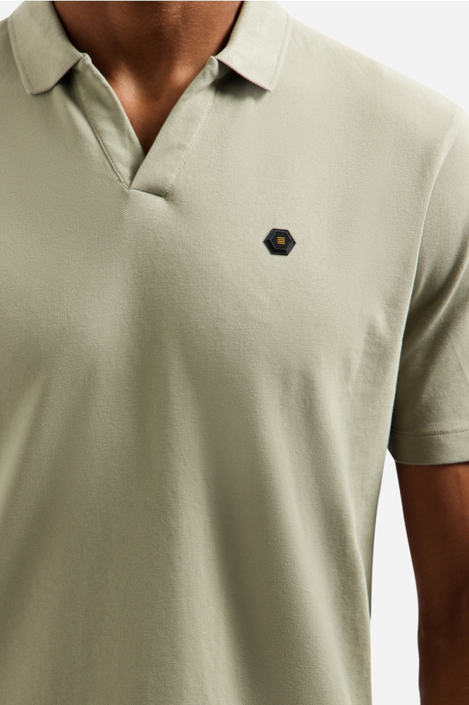 NO-EXCESS taupe heren polo | Kleurstaal