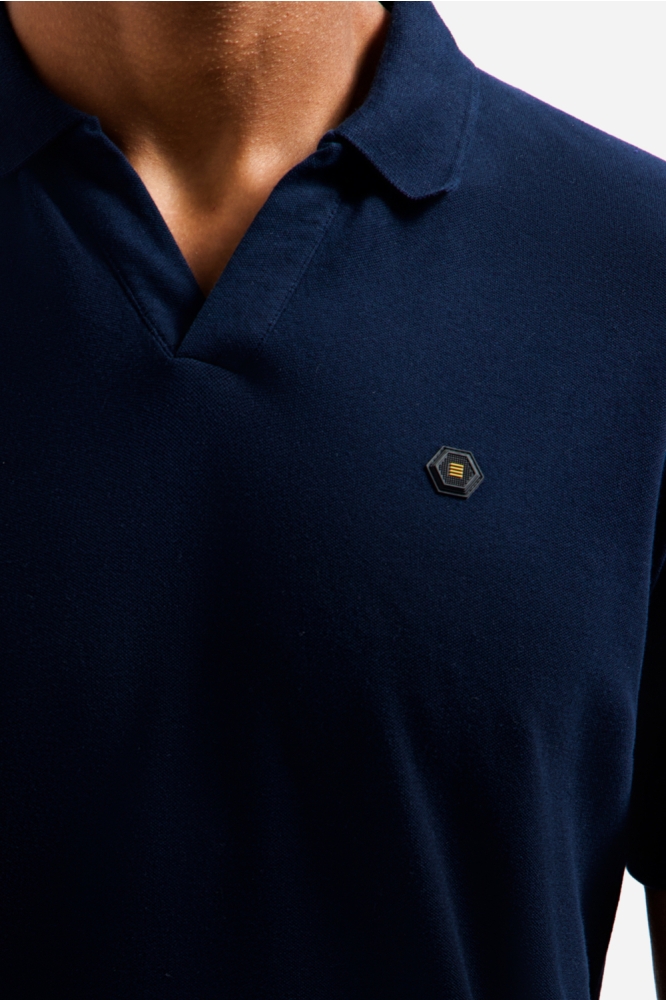 NO-EXCESS blauwe heren polo | Kleurstaal