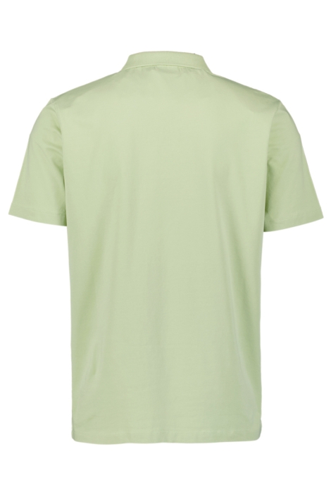NO-EXCESS groene heren polo | Achteraanzicht