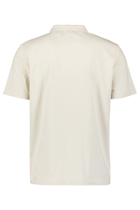 NO-EXCESS beige heren polo | Achteraanzicht