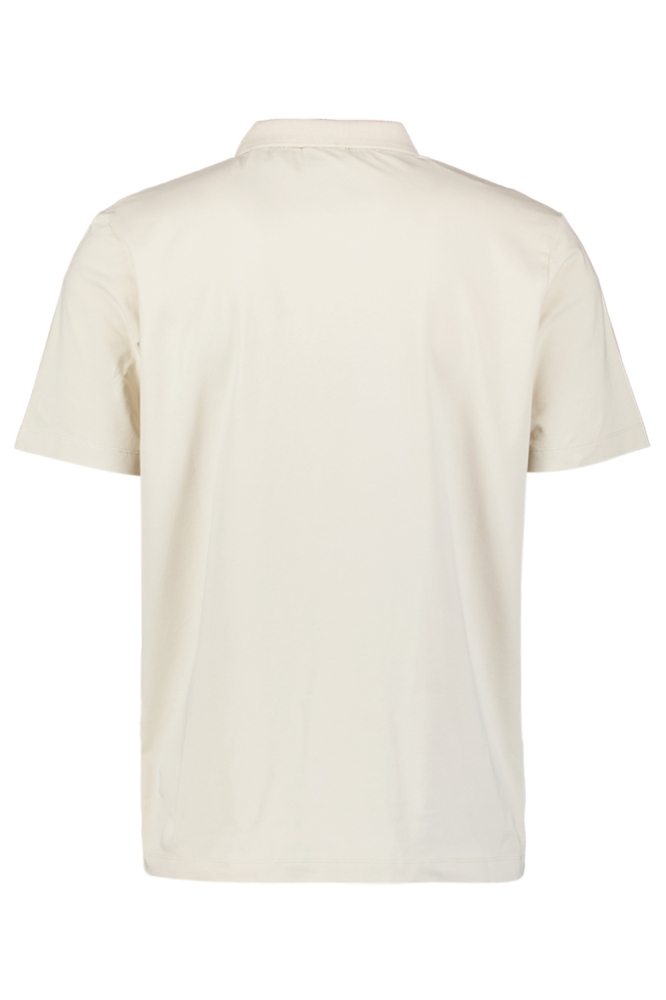 NO-EXCESS beige heren polo | Achteraanzicht