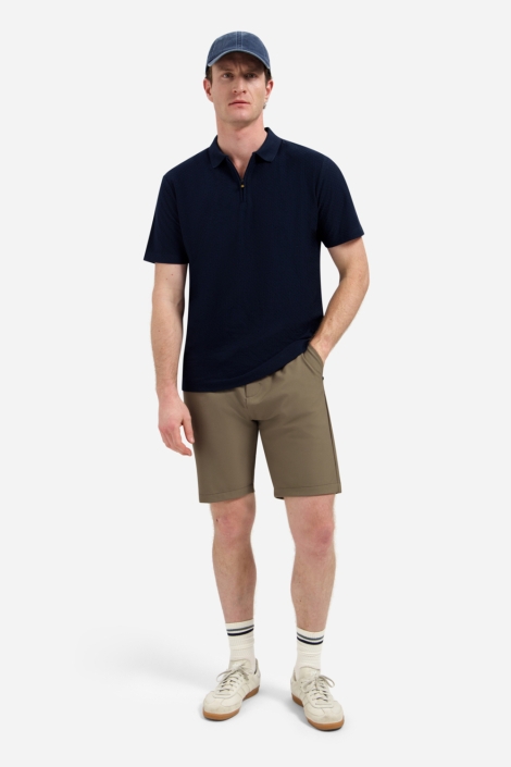 NO-EXCESS blauwe heren polo | Model