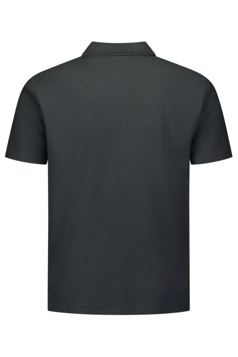NO-EXCESS grijze heren polo | Achteraanzicht