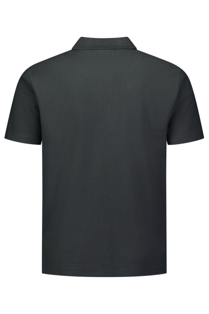 NO-EXCESS grijze heren polo | Achteraanzicht