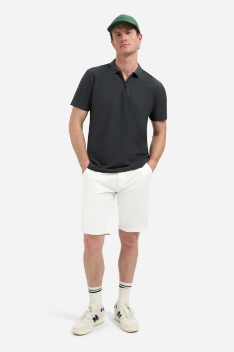 NO-EXCESS grijze heren polo | Model