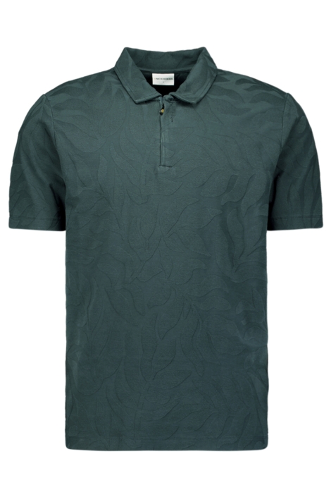 NO-EXCESS groene heren polo | Vooraanzicht