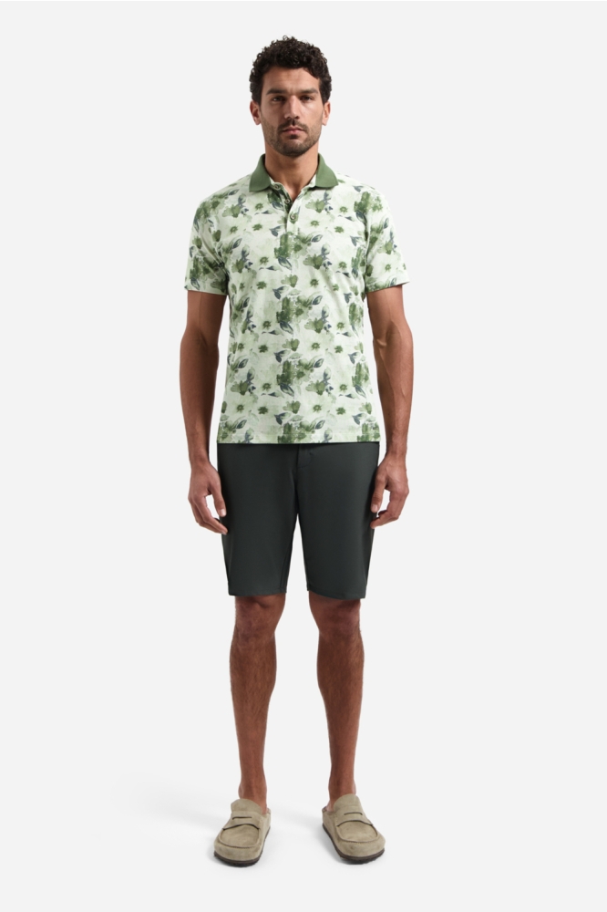 NO-EXCESS groene heren polo | Model