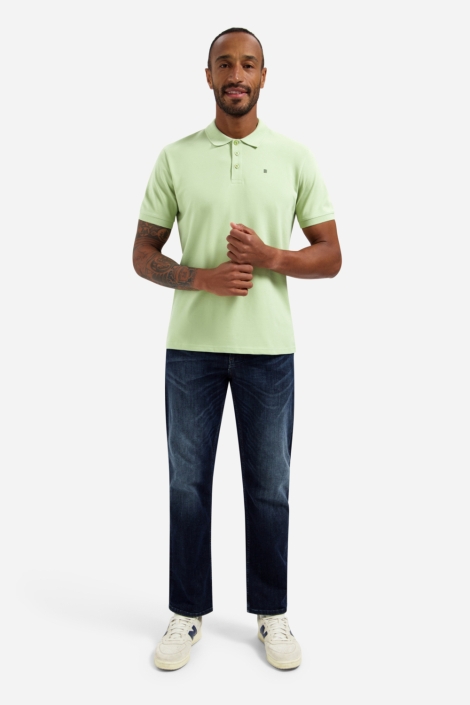 NO-EXCESS groene heren polo | Model