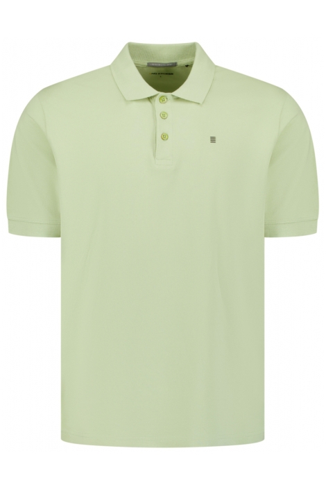NO-EXCESS groene heren polo | Vooraanzicht