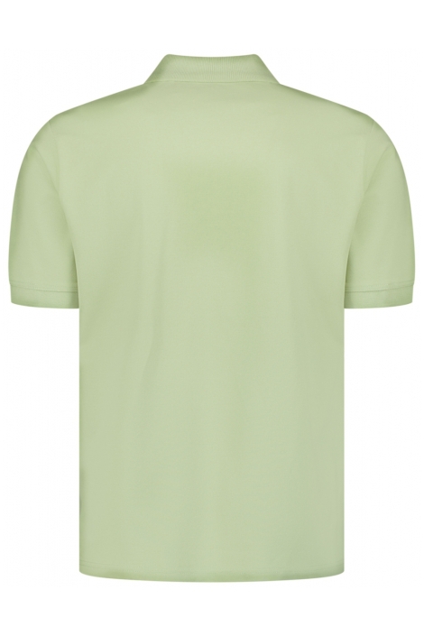 NO-EXCESS groene heren polo | Achteraanzicht