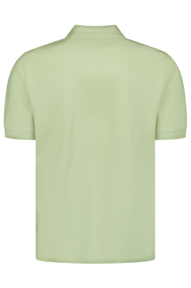 NO-EXCESS groene heren polo | Achteraanzicht