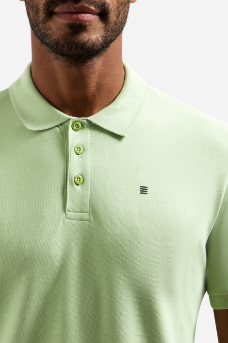 NO-EXCESS groene heren polo | Kleurstaal