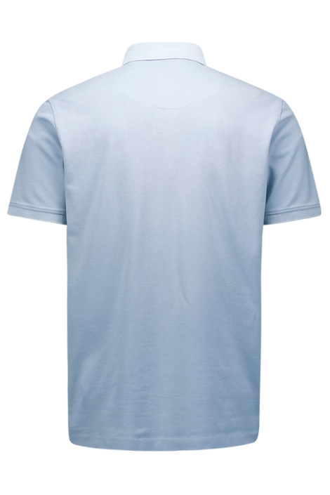 NO-EXCESS blauwe heren polo | Achteraanzicht