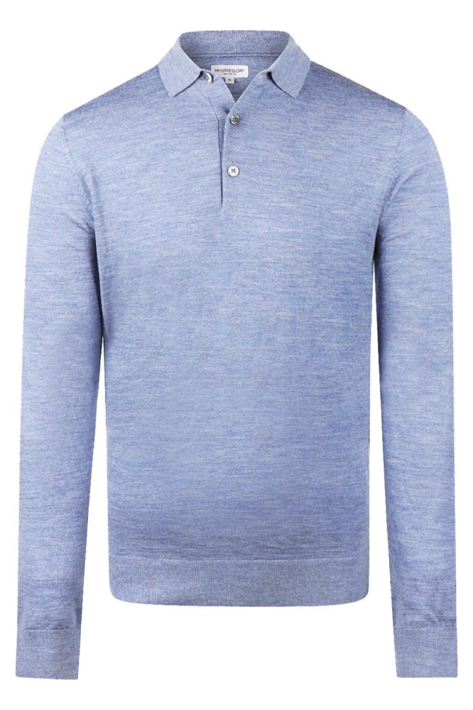 McGregor blauwe heren polo | Vooraanzicht