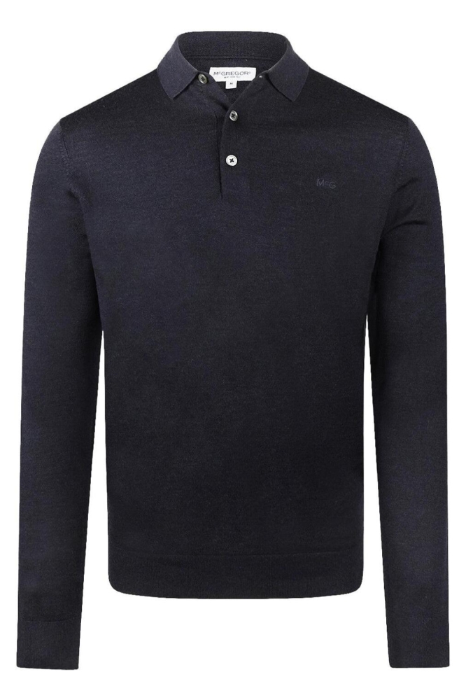 McGregor blauwe heren polo | Vooraanzicht