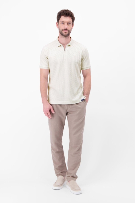 Lerros witte heren polo | Model