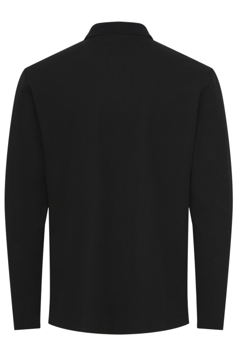 Only & Sons zwarte heren polo | Achteraanzicht