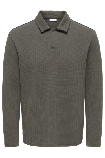 Only & Sons Polo ONSTREY LIFE REG LS FRML POLO 22039242 BELUGA