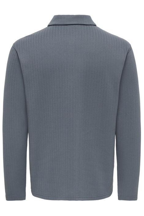 Only & Sons grijze heren polo | Achteraanzicht