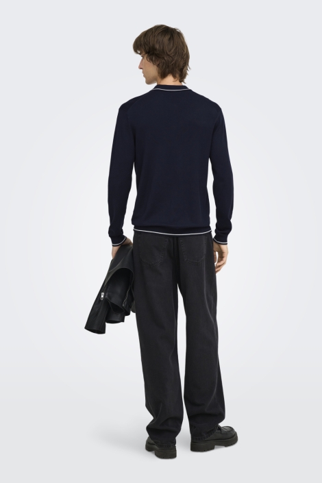 Only & Sons blauwe heren polo | Model