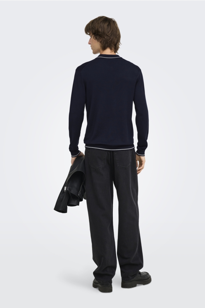 Only & Sons blauwe heren polo | Model